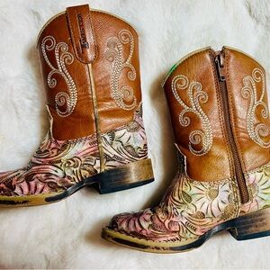 Twister Girls Elizabeth Western Boots Size 8 Toddler